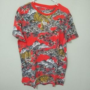 Tiger in a Bamboo Forest Graphic T-shirt